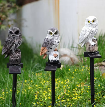 Halloween Pre Sale--Free shipping🔥Waterproof Solar Owl Light – LED Pathway Light for Lawn, Garden & Outdoor Decor